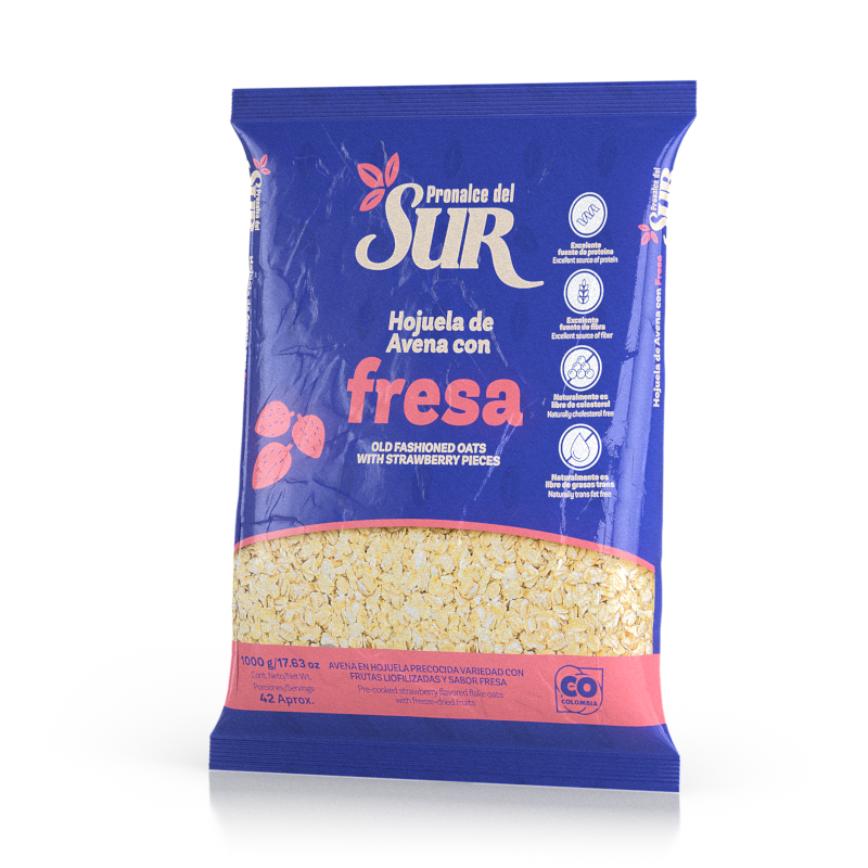 Avena en Hojuela Sabor Fresa x1000g
