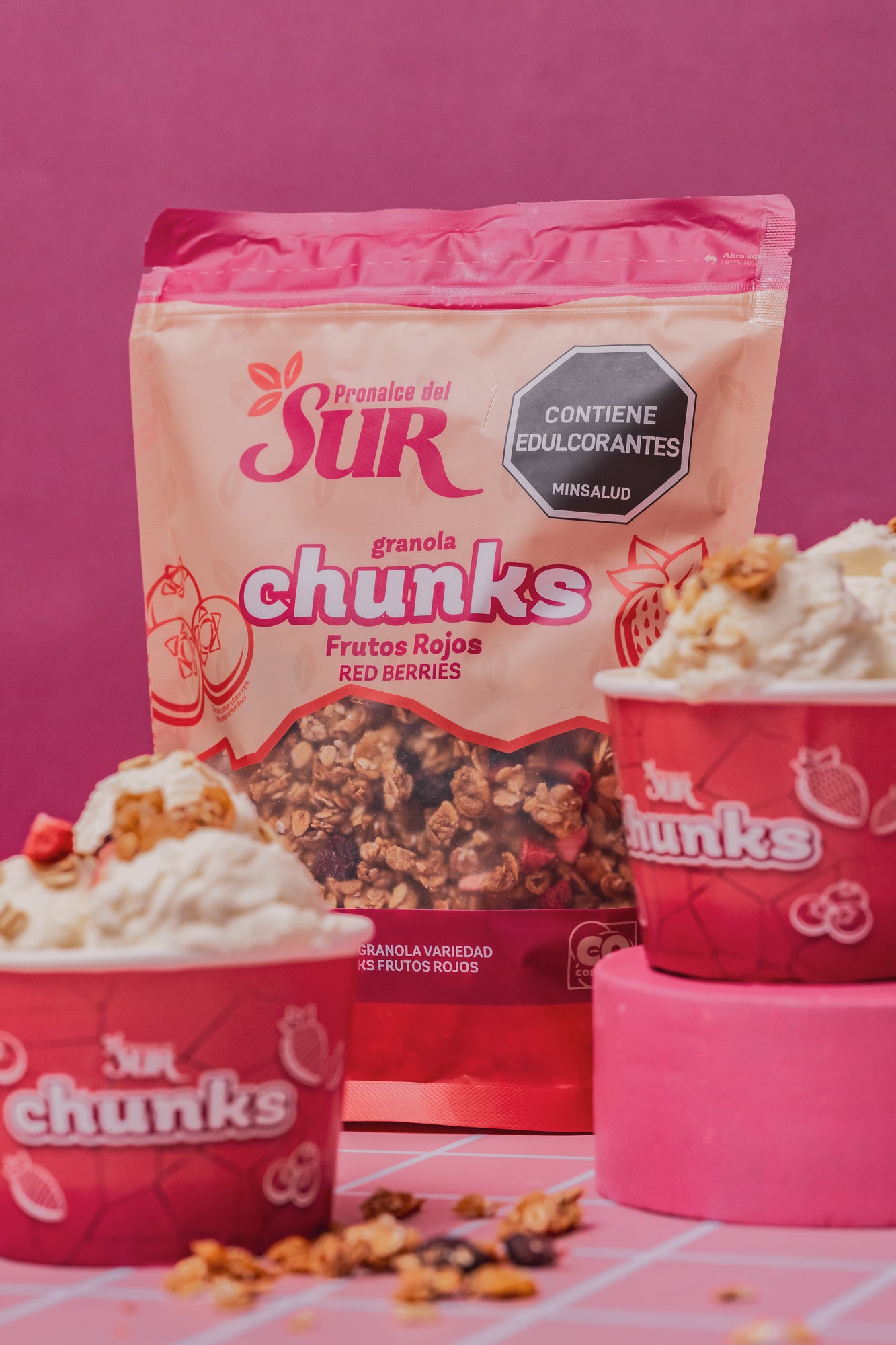 Granola Chunks frutos rojos 250gr