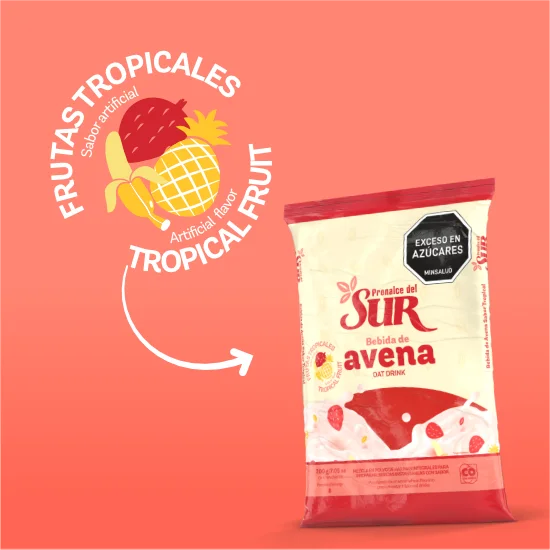 Avena saborizada frutos tropicales x200gr
